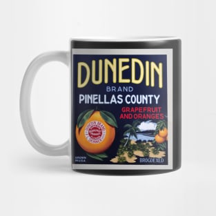 Dunedin Florida fruit label Mug